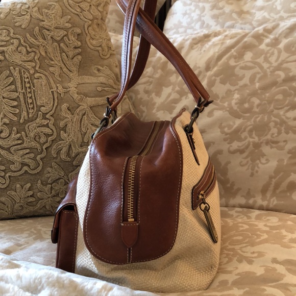 Cole Haan tweed and leather handbag - Picture 5 of 12